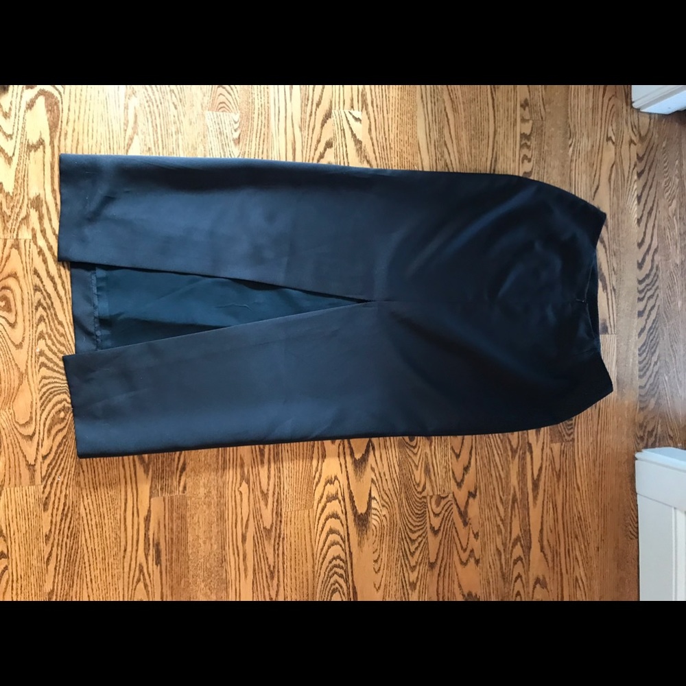 Long to the ankle black evening skirt